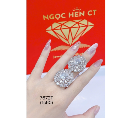 Nhẫn 610 Mẫu Trắng 18